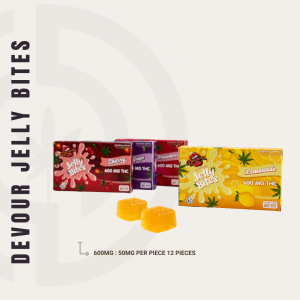 Devour Jelly Bites 600mg THC gummies